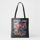 SPACE JAM™ TUNE SQUAD™ VS Monstars Roster Grafisch Tote Bag (Voorkant)