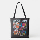 SPACE JAM™ TUNE SQUAD™ VS Monstars Roster Grafisch Tote Bag (Achterkant)