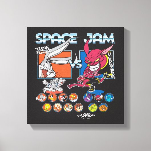 SPACE JAM™ TUNE SQUAD™ VS Monstars Roster Graphic Canvas Afdruk (Voorkant)