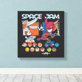 SPACE JAM™ TUNE SQUAD™ VS Monstars Roster Graphic Canvas Afdruk (Insitu (Houten vloer))