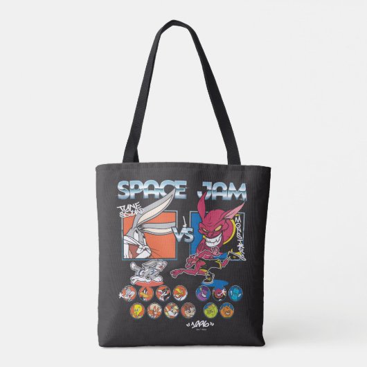 SPACE JAM™ TUNE SQUAD™ VS Monstars Roster Graphic Tote Bag (Achterkant)