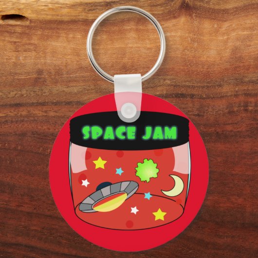 Space Jar Jam Red Sleutelhanger (Voorkant)
