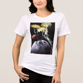 Space Jellyfish Vrouwen Tri-Blend Shirt
