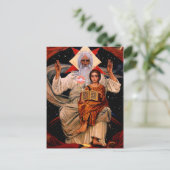 Space Jesus Briefkaart (Staand voorkant)