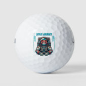 Space Journey Galaxy Adventure Illustration Golfballen (Voorkant)