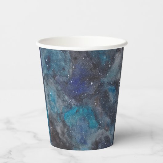 Space Juice Galaxy Sterren Aangepast Papieren Bekers (Achterkant)