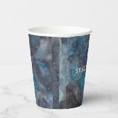 Space Juice Galaxy Sterren Aangepast Papieren Bekers (Rechts)