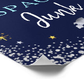 Space Junk Space Galaxy Birthday Party Poster (Hoek)