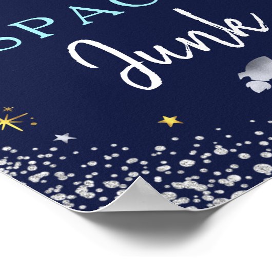 Space Junk Space Galaxy Birthday Party Poster (Hoek)