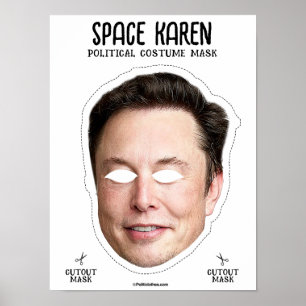 Space Karen kostuummasker Poster