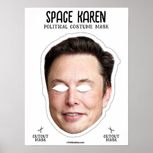Space Karen kostuummasker Poster (Voorkant)