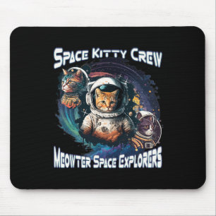 Space Kat Space Explorers Schattige Kat in de ruim Muismat