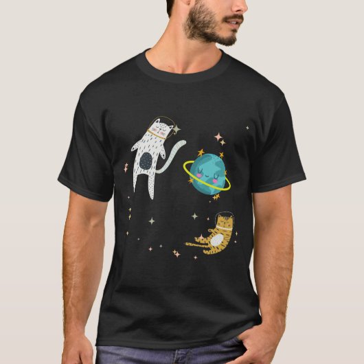 Space kat t-shirt (Voorkant)