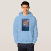 Space Kat zegt Lees mijn ogen Hoodie Sweatshirt (Voorkant volledig)