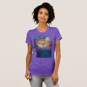 Space Kat zegt Lees mijn ogen vrouwen T-shirt (Voorkant volledig)