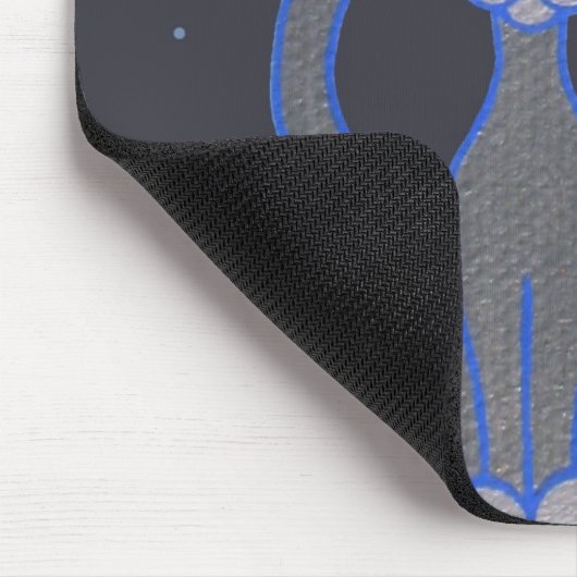 " space kat " zwarte mousepad muismat (Hoek)