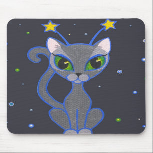 " space kat " zwarte mousepad muismat