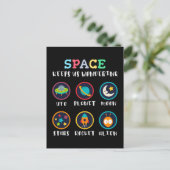 Space keeps us wondering briefkaart (Staand voorkant)