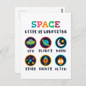 Space keeps us wondering briefkaart (Voorkant / Achterkant)