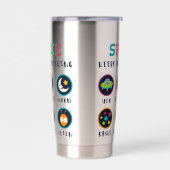 Space keeps us wondering geïsoleerde drinkbeker (Links)