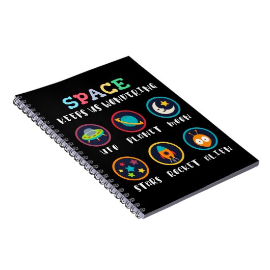 Space keeps us wondering notitieboek (Rechterzijde)