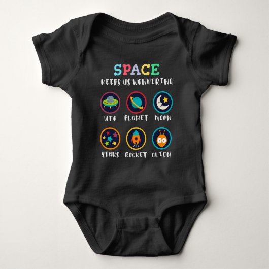 Space keeps us wondering romper (Voorkant)