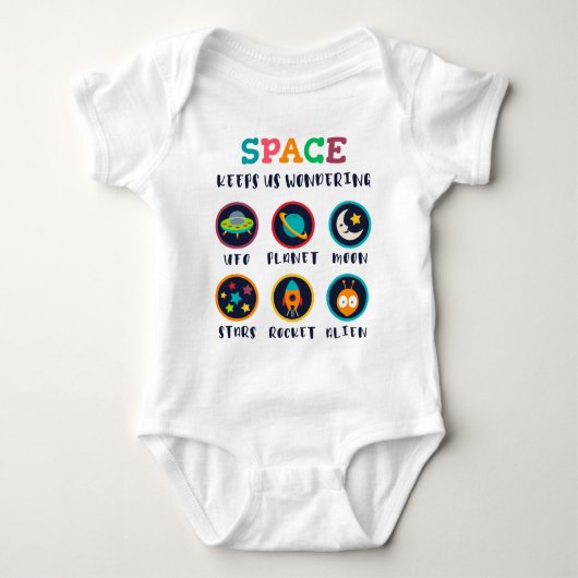 Space keeps us wondering romper (Voorkant)
