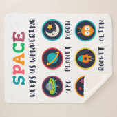 Space keeps us wondering sherpa deken (Voorkant (horizontaal))