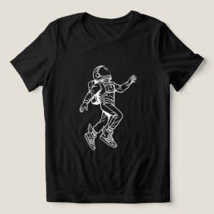 Space Kicks: Astronaut met vleugels in vlucht Tri-Blend Shirt