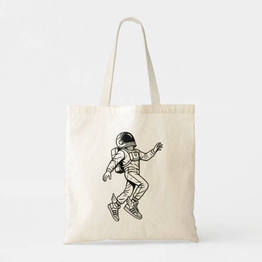 Space Kicks: Winged Astronaut Flight Tote Bag (Achterkant)