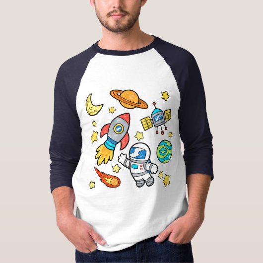 Space Kid baseball shirt (Voorkant)