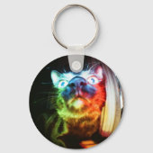 Space Kittie Sleutelhanger (Voorkant)