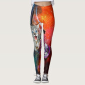 Space Kitty Cat Leggings (Voorkant)