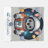 Space Koala Afdrukken Fleece Deken (Voorkant (Horizontaal))
