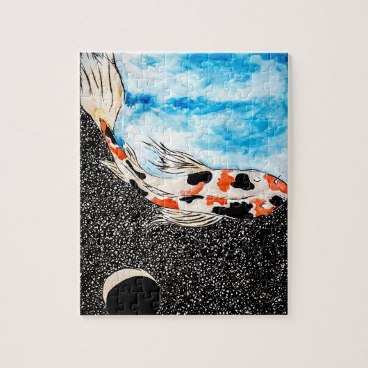 Space Koi Puzzle Legpuzzel (Verticaal)