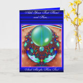 Space Lace Wenskaart Sjabloon 2 (Gele Bloem)