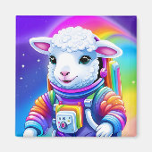 Space Lamb Magnet (Voorkant)