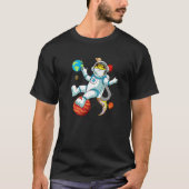 Space Leopard Gecko For Gecko T-shirt (Voorkant)