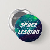 Space Lesbian  Galaxy Identity Ronde Button 5,7 Cm (Voorkant /achterkant)
