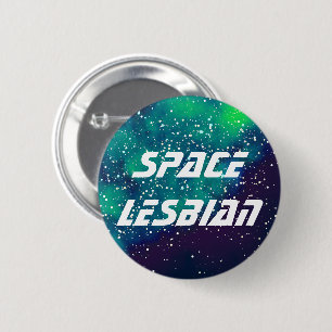Space Lesbian Galaxy Identity Ronde Button 5,7 Cm