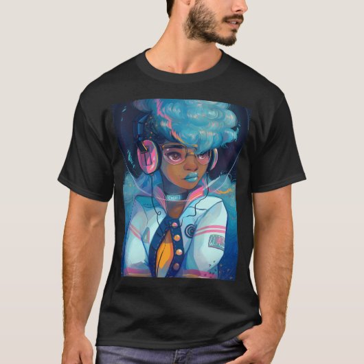 Space Letterman T-shirt (Voorkant)