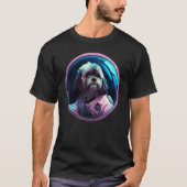 Space Lhasa Apso Hond Moeder Vader Lhasa Apso T-shirt (Voorkant)