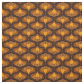 Space Lily Mustard Print Stof (Swatch)