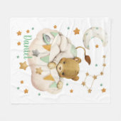Space Lion Fleece Blanket Deken (Voorkant (Horizontaal))