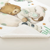 Space Lion Sherpa Blanket Sherpa Deken (3/4)