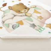 Space Lion Sherpa Blanket Sherpa Deken (3/4)