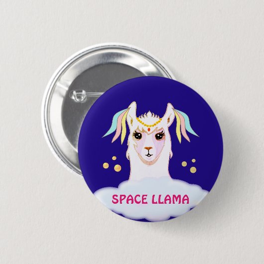 Space Llama Button (Voorkant /achterkant)