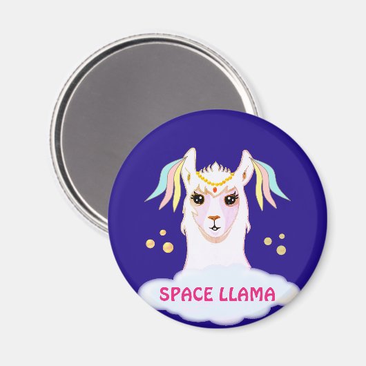Space Llama Magneet (Voorkant / Achterkant)