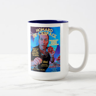 Space Lobster Poster Mug Tweekleurige Koffiemok