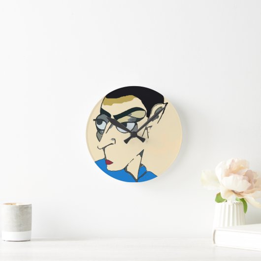 Space Man Alien Ronde Klok (Huis)